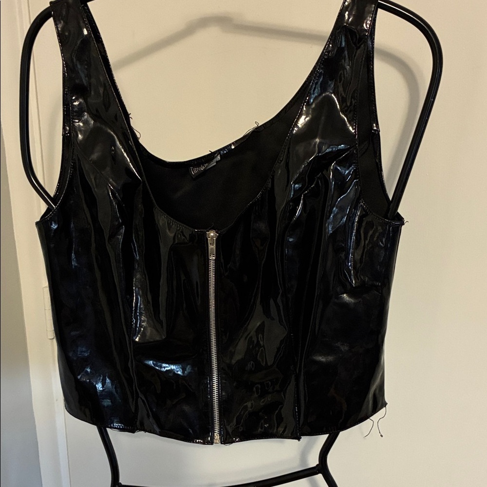 Elegant Moments Black Patent Leather Apparel